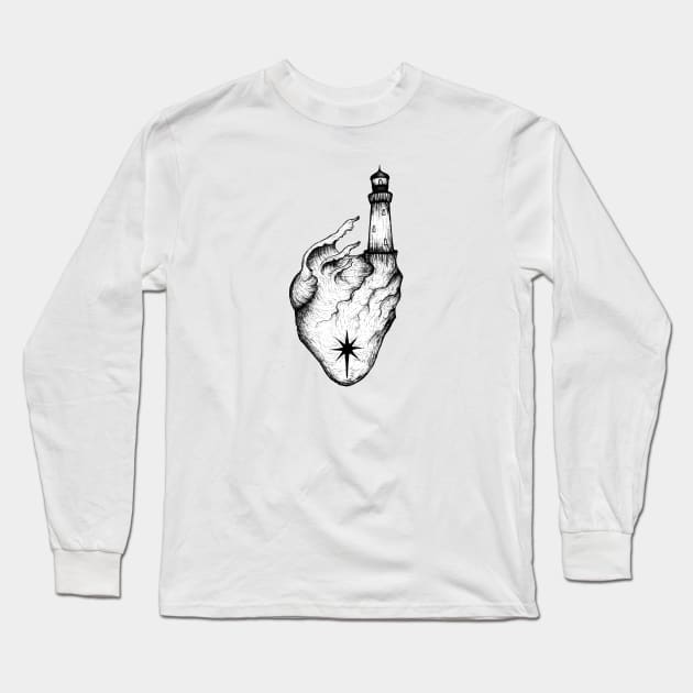 The lighthouse heart Long Sleeve T-Shirt by EWART